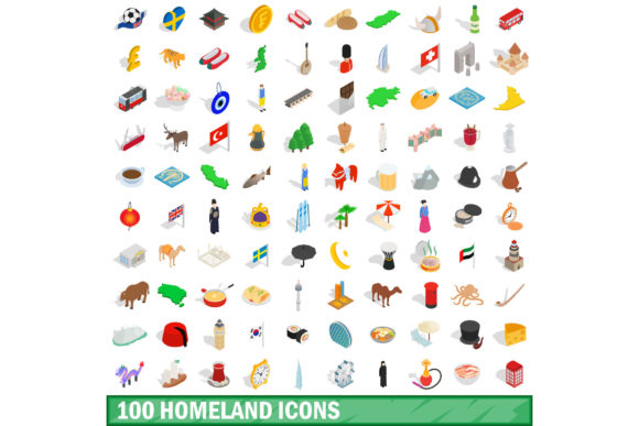 100 Homeland Icons Set: A Comprehensive Evaluation for Designers