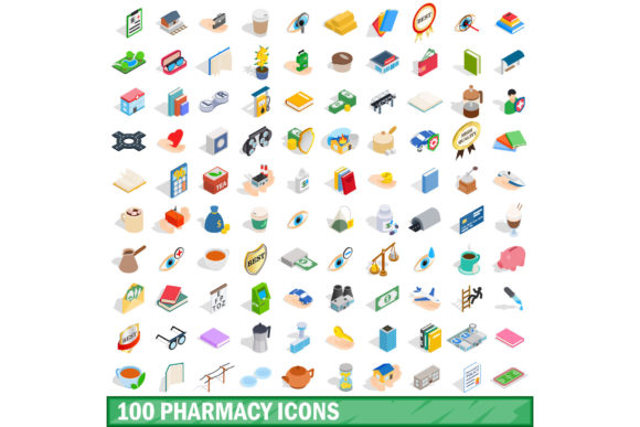 100 Pharmacy Icons Set: A Strategic Asset for Design and Communication