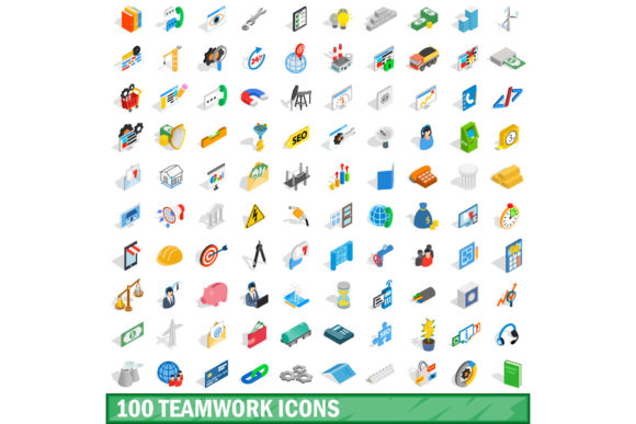 100 Teamwork Icons Set: A Practical Evaluation of Isometric 3D Assets for Modern Design