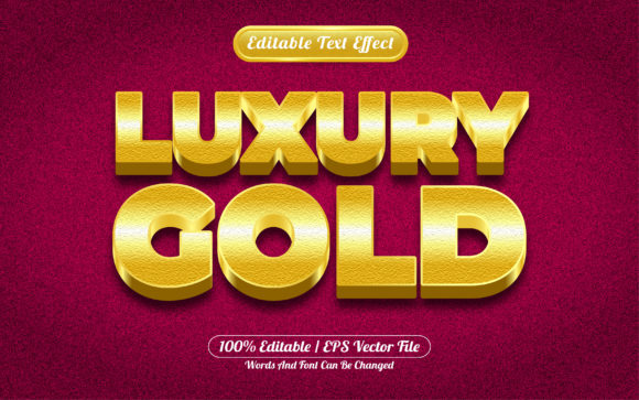 Luxury Gold 3d Text Effect