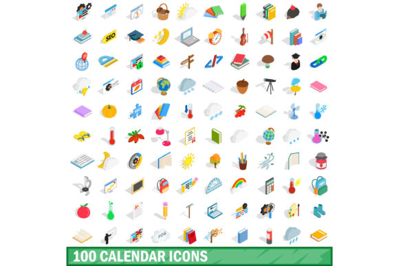 Mastering Time Management Design with the 100 Calendar Icons Set