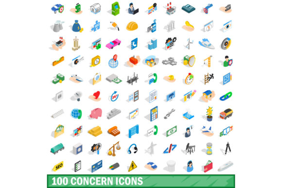 Mastering Visual Communication with the 100 Concern Icons Set