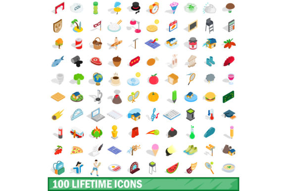 Mastering Visual Depth with the 100 Lifetime Icons Set
