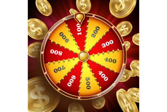 Wheel of Fortune Design Vector. Win